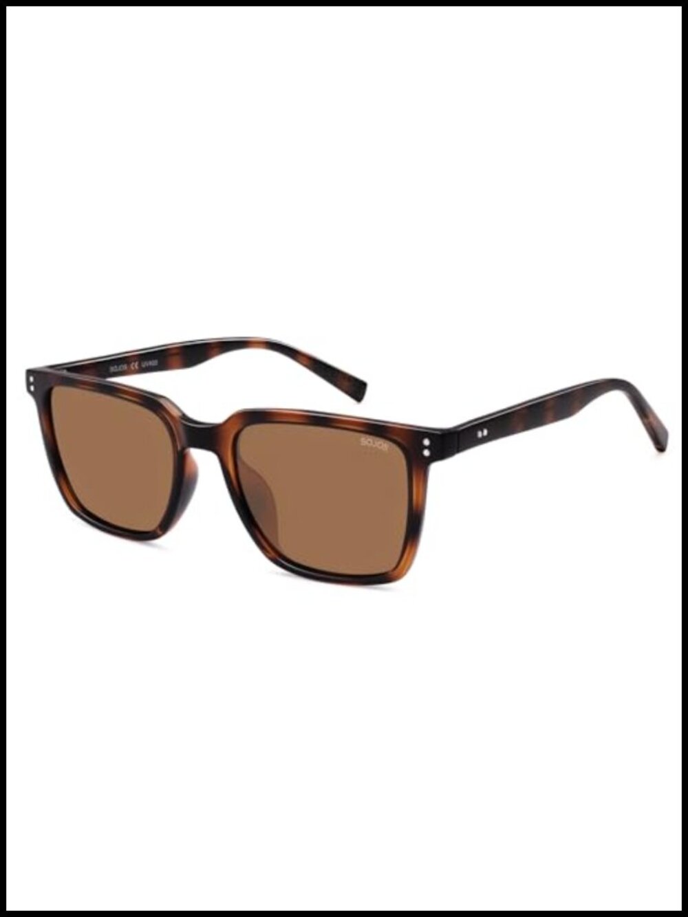 Polarized Rectangular TR90 Frame Sunglasses UV400 Full Frame Adult
